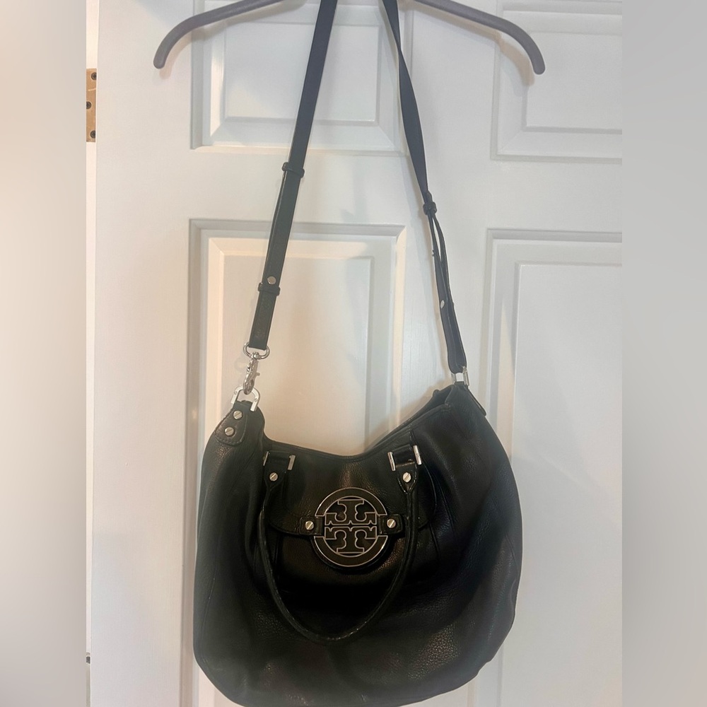 Tory Burch Black Leather Hobo Bag - Picture 2 of 7
